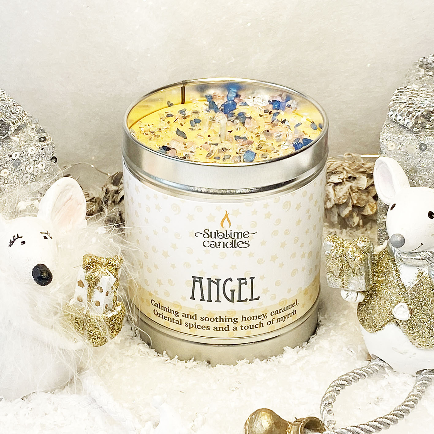 Angel scented candle