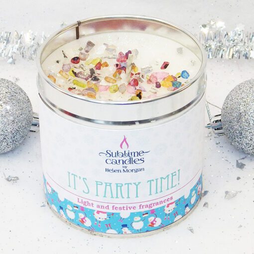 Its Party Time candle
