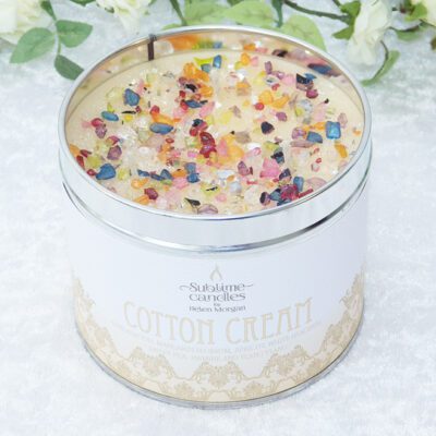cotton cream candle