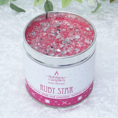 ruby star candle