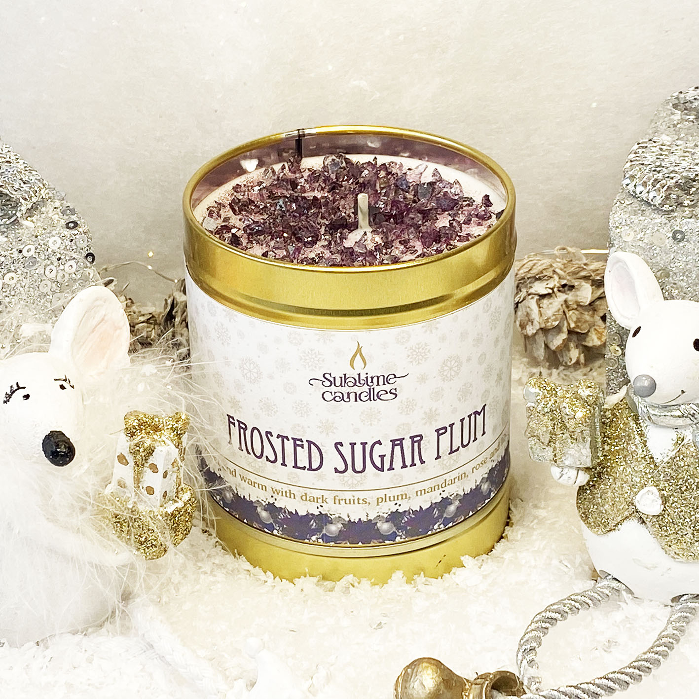 Frosted Sugar Plum Candle