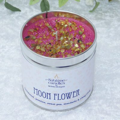 moon flower candle