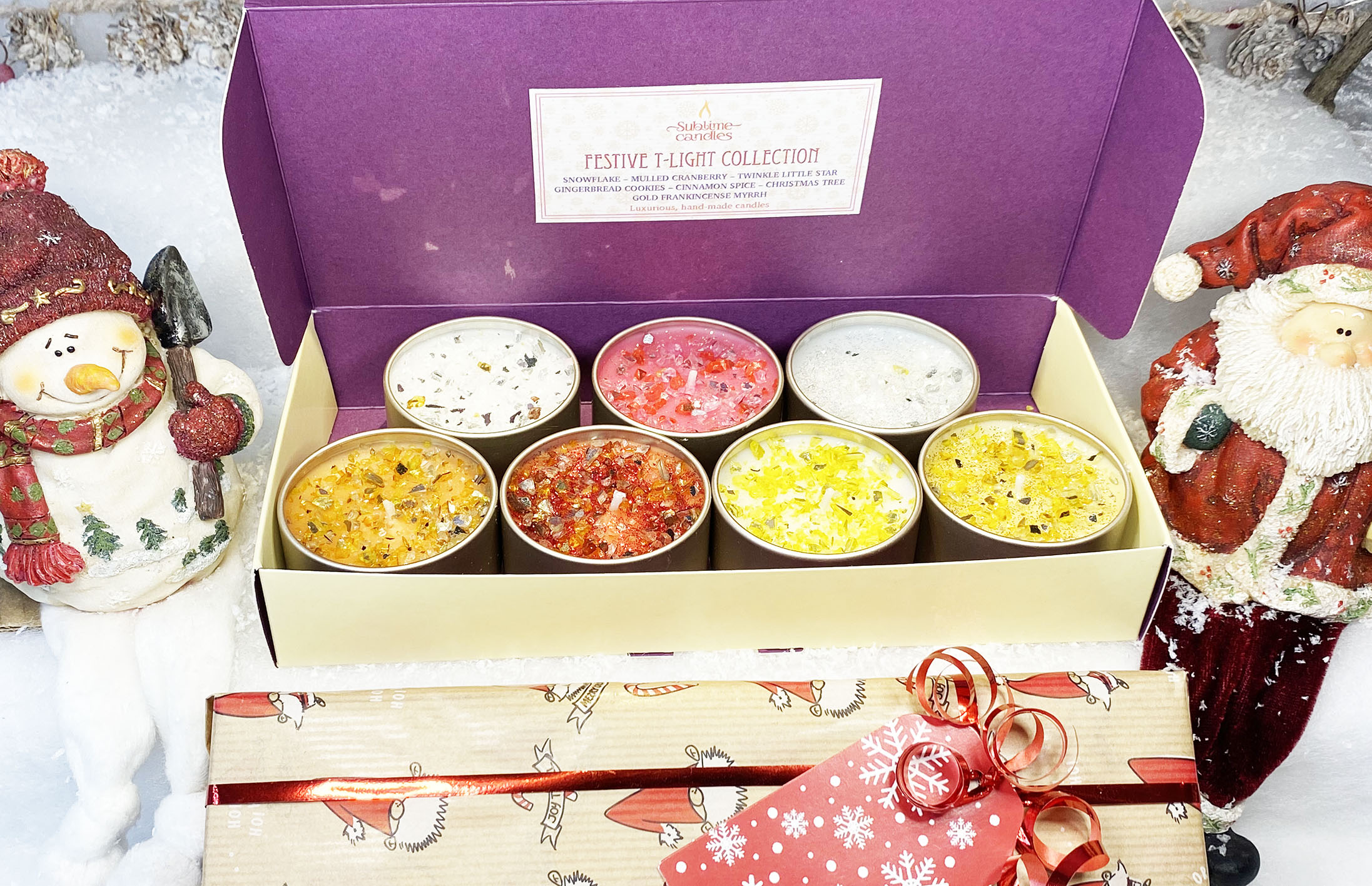 Festive Collection - 7 T-lights Box Set