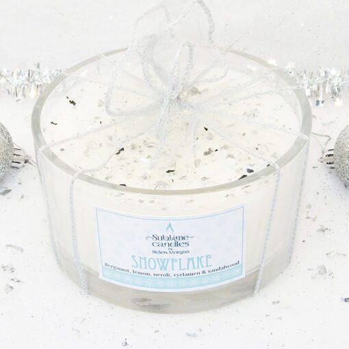 Snowflake 5-wick candle