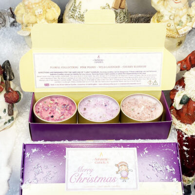 Floral t-lights Gift Box