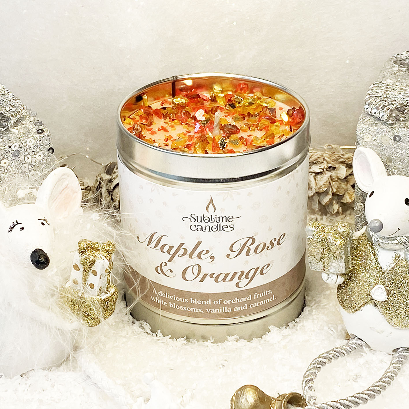 Maple, Rose & Orange candle
