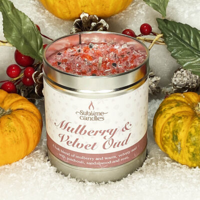 Mulberry & Velvet Oud scented candle