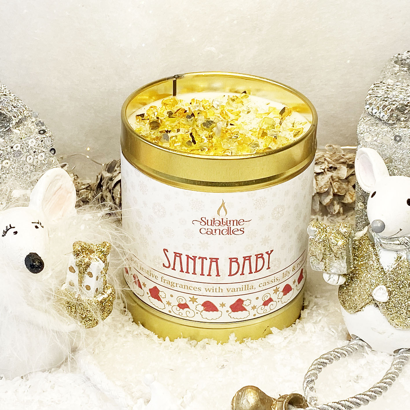 Santa Baby Candle